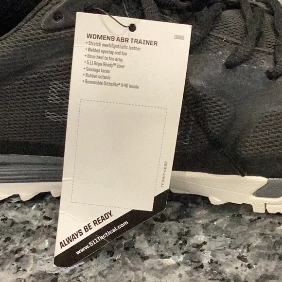 New 5.11 Tactical Women’s Athletic Shoes Never Worn Black Size 7.5 (Item#S013) - Picture 9 of 9